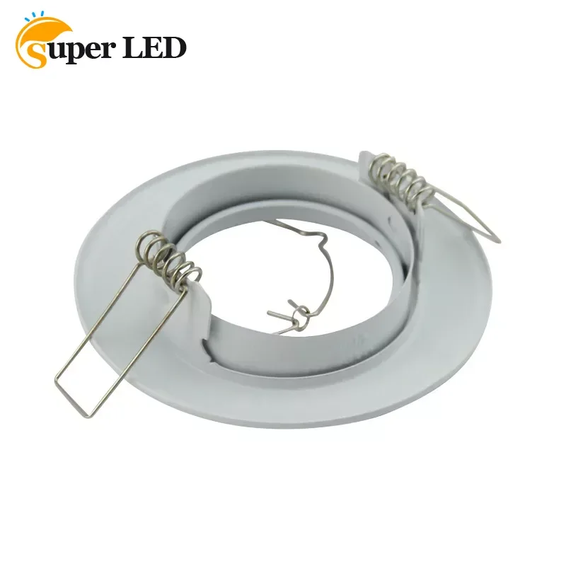 Ceiling Recessed Light White Shell LED GU10 Cut Out 62mm Recessed Frame Recessed Spotlight