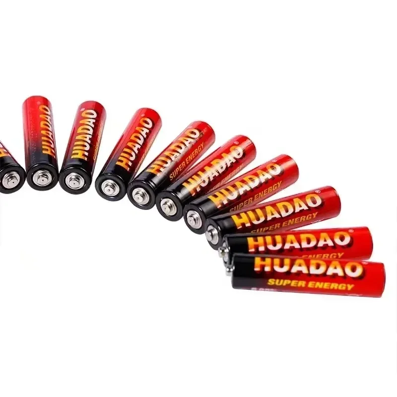 Huadao 2024NEW 1.5V AAA Disposable Alkaline Dry Battery for Led Light Toy Mp3 Camera Flash Razor CD PlayerWirelessMouseKeyboard