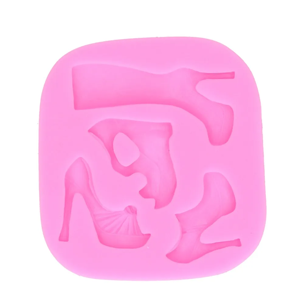 Silicone High Heel Shoe Silicone Mold Heat Resistant High Heel Shape Chocolate Mold Easy Release Cake Decorating Mold