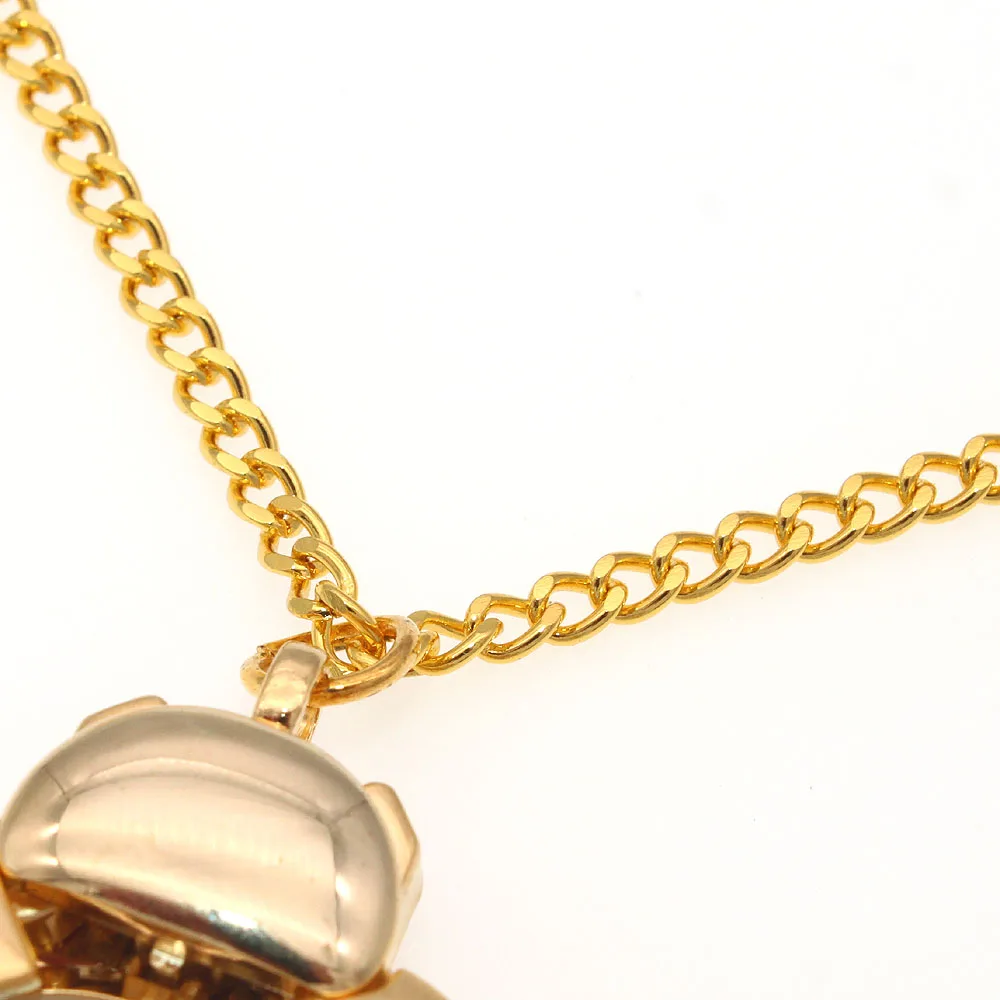 Bulk 10st gouden lieveheersbeestje kever ketting hanger met zak quartz horloge ketting bulk sieraden maken benodigdheden cadeau pary geschenken