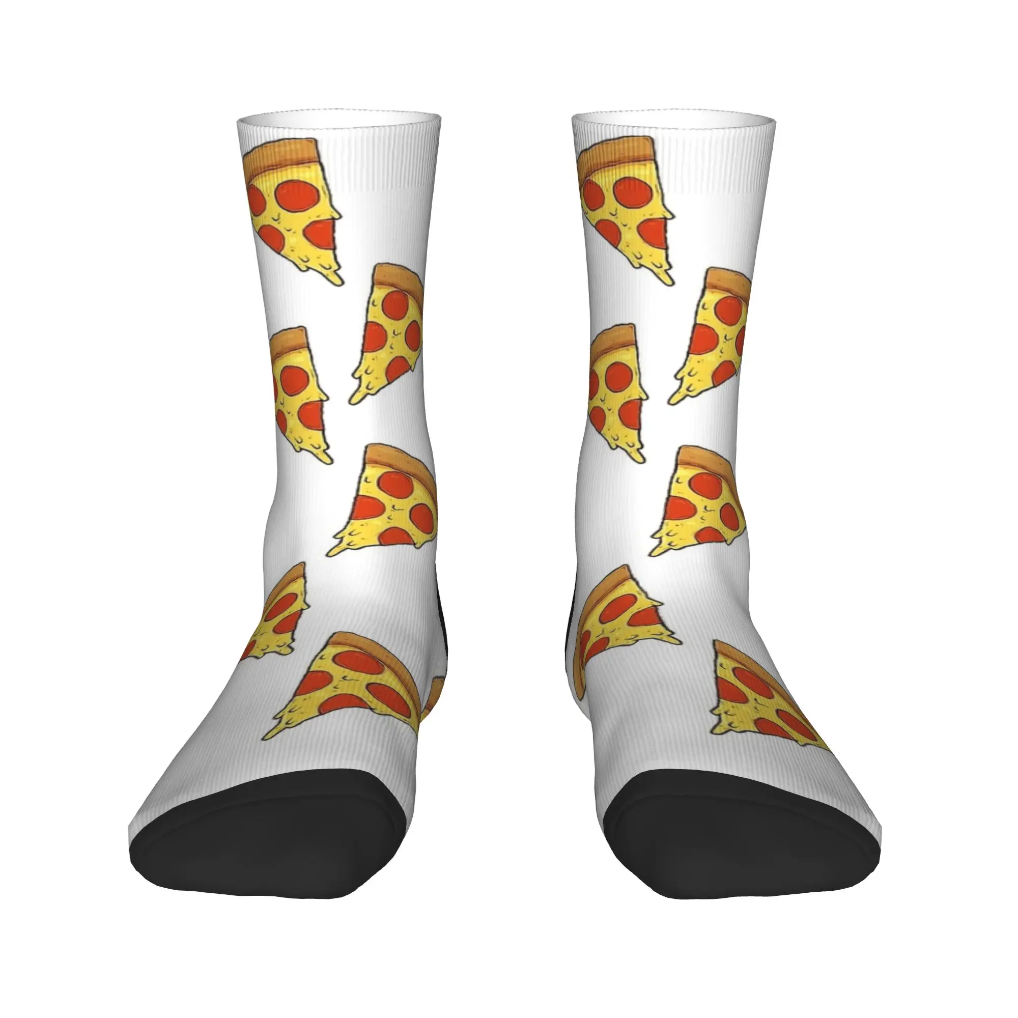 البيتزا الوقت الغذاء طباعة الفن جوارب مخصصة جوارب بأشكال مضحكة الخريف عدم الانزلاق الجوارب الرجال تشغيل الرياضة الجوارب الناعمة الدافئة #2