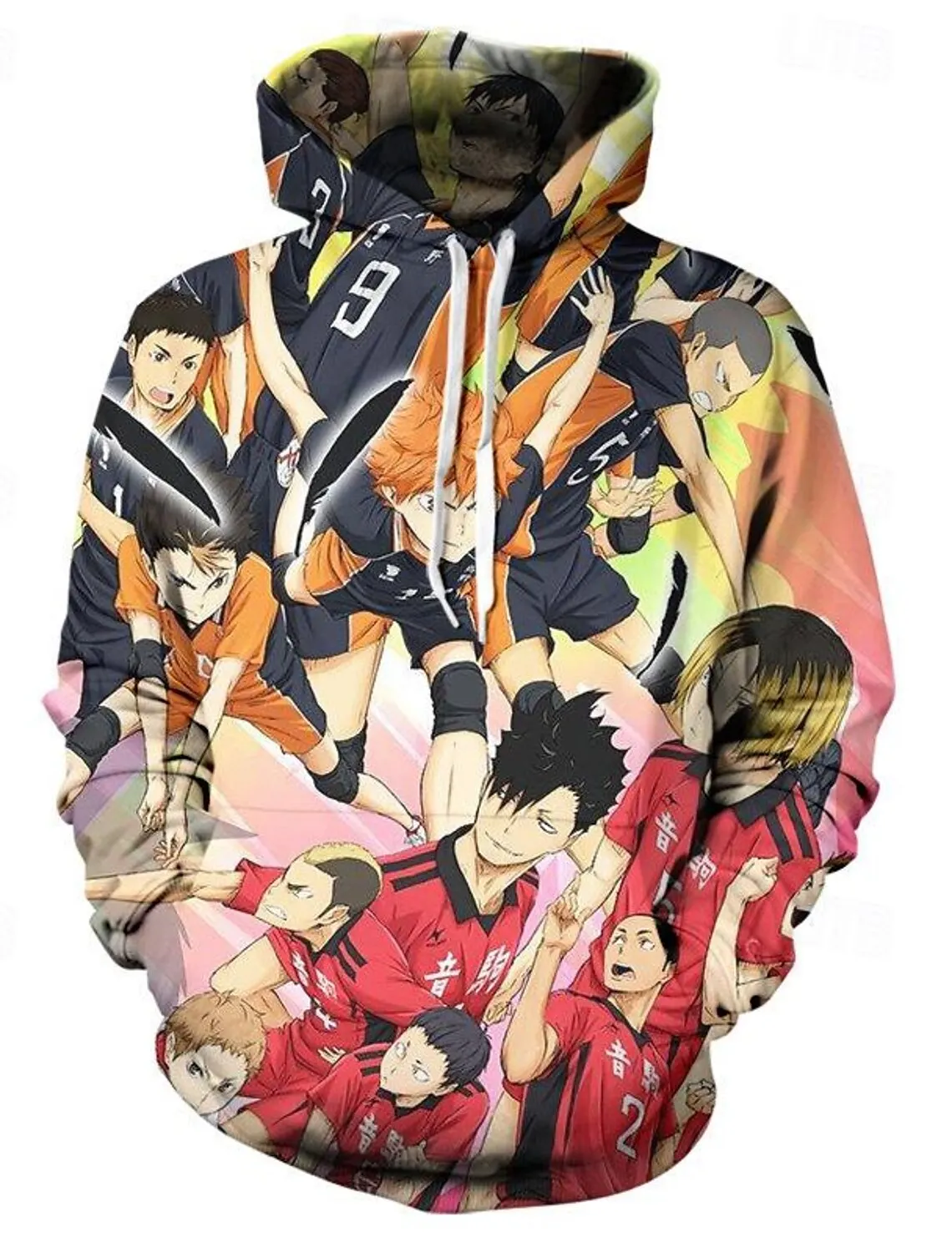 Hot Anime Volleyball 3D Print Hoodies Women Outdoor Oversized Hoodie Pullovers Hooded Sweatshirt Tracksuit Coat Kid Men Clothing