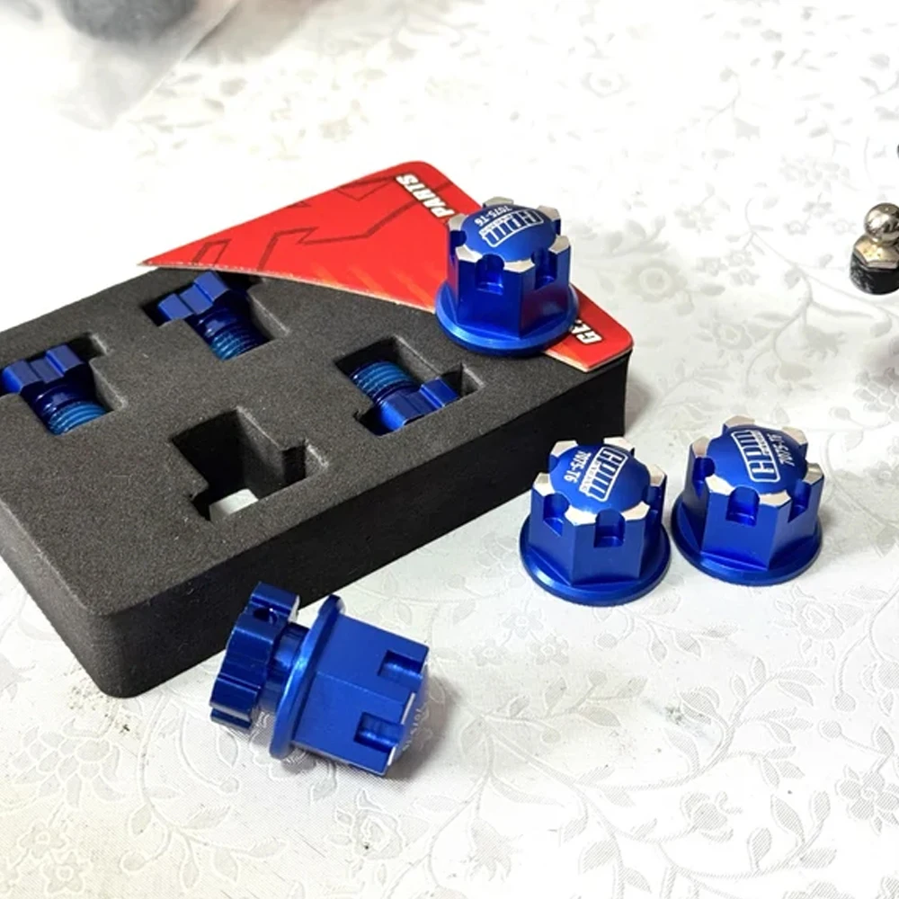 

GPM Metal Widen +6.5MM 17MM Wheel Hubs Tire Nut 8654 7758 for Traxxas 1/8 Sledge 6S 1/10 E-Revo 2.0 MAXX WideMaxx 89086-4 RC Car