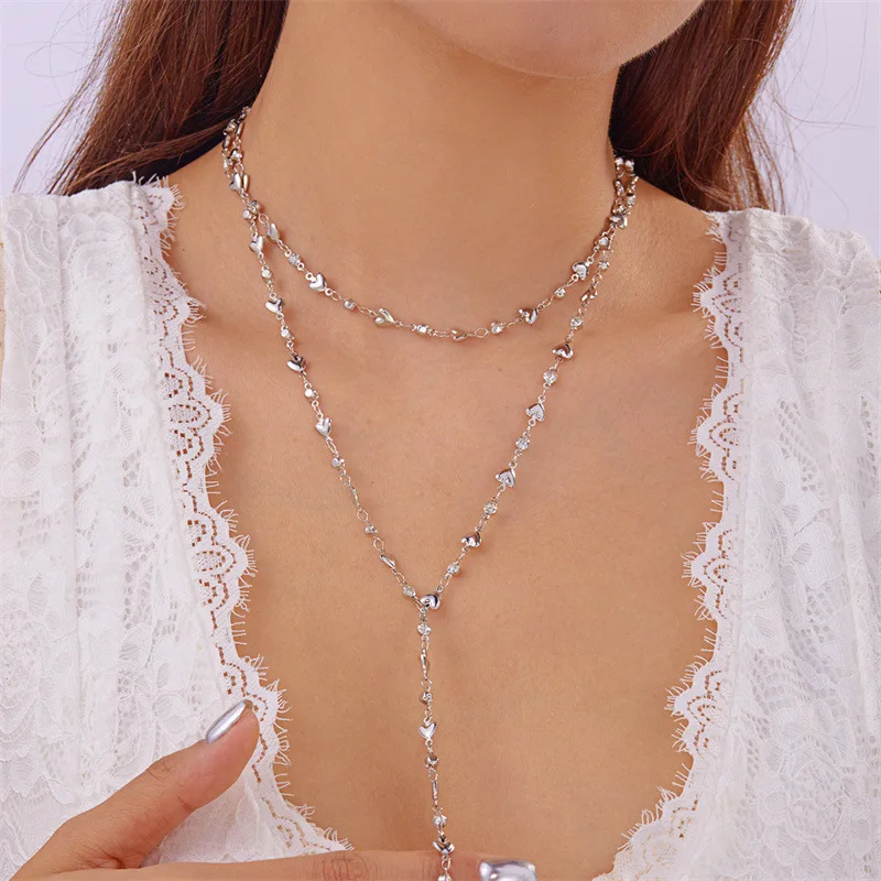 

European and American Style Sophisticated Necklace Women's Fashion Trend Accessory Long Chain Fringe Necklace