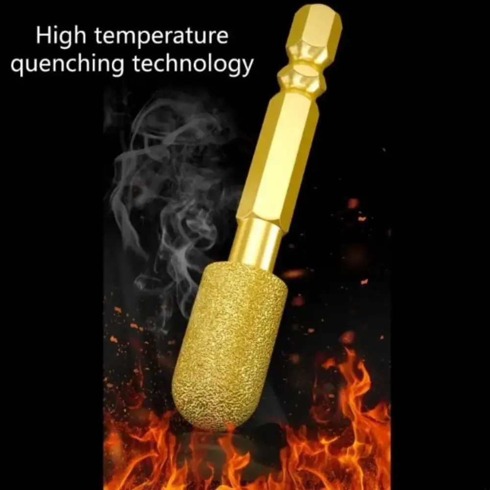 六角シャンクアダマスコーティングされたロータリーバー効率的な研磨ツール頑丈なツールアダマス研削ヘッドセットファインディテール