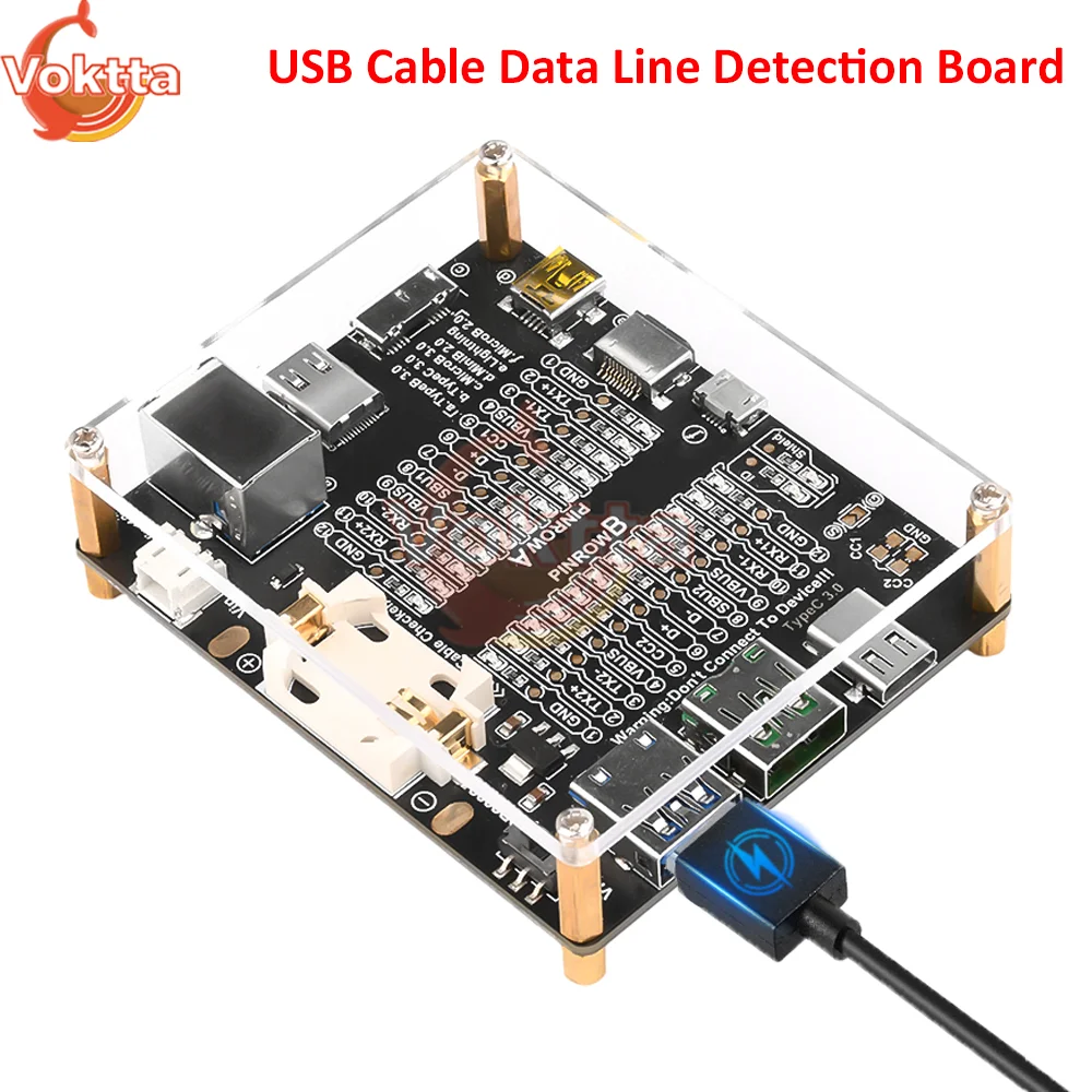 USB Cable Data Line Detection Board Cable Checker USB Cable Tester Short Circuit On-Off Switching For Type-C Test Board Tools