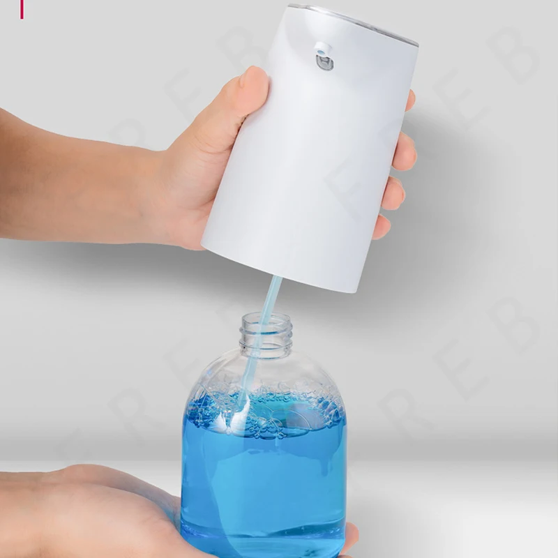 Foam Soap Dispenser Automatic Bathroom Smart Washing Hand Machine USB Charging Rechargeable Large Battery White for Toilet