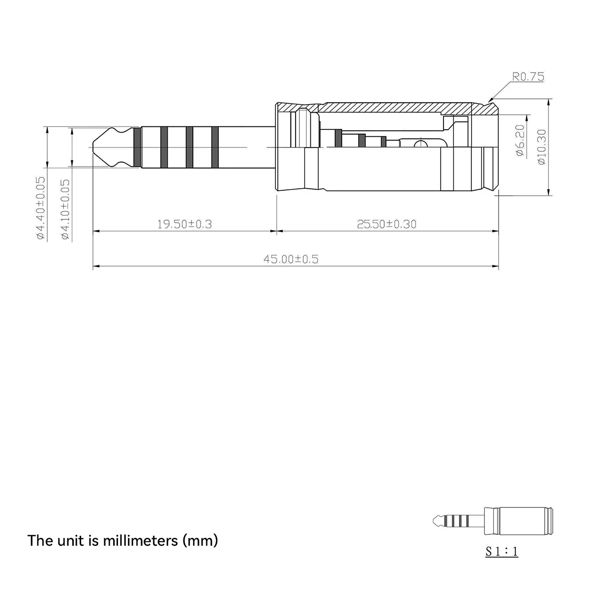 NICEHCK DIY 5N เงิน 4.4 มม.เงินแผ่นทองเหลือง GND Balanced Audio Connector Terminal บัดกรีลวดเปลี่ยนอุปกรณ์เสริม