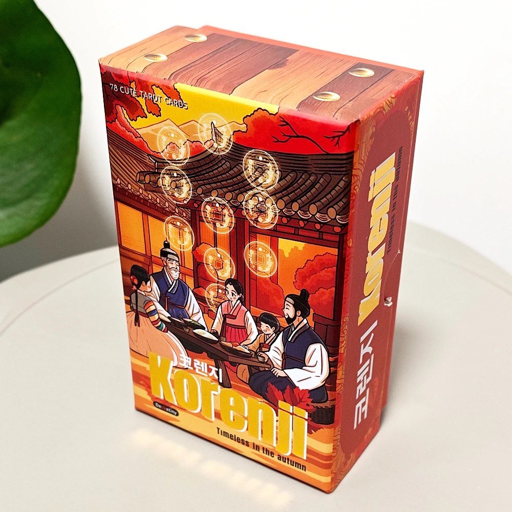 Korenji Tarot 12*7cm 78 Cute Korean Hanbok Style Cards Timeless in