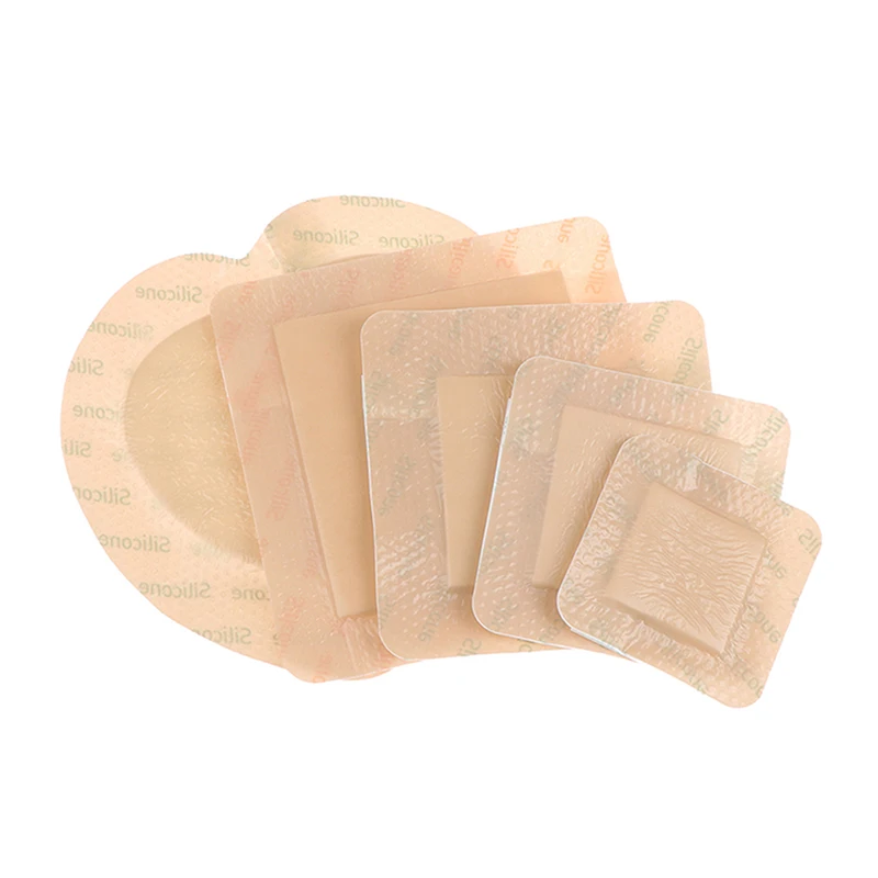 Apósito adhesivo de espuma de silicona, vendaje para heridas, almohadilla curativa estéril para escaras, parche, almohadilla de úlcera a presión para pacientes postrados en cama