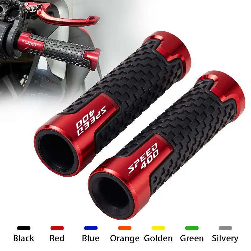 For Triumph Speed 400 Scrambler 400X 400 X 2023-2026 Motorcycle Handlebar Grips CNC aluminum Rubber Hand Thruster Grips ﻿