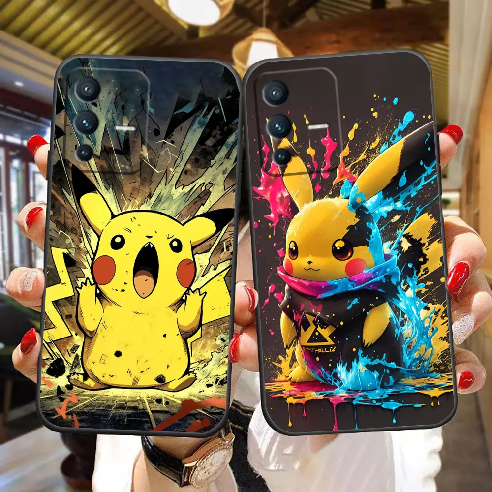 

p-Pikachu Little Dinosaur Turtle Custom Photo Phone Case For VIVO V50 V40 S1 V15 V20 V21 V23 V23E V25 V25E V27 V29 V29E V30 Case
