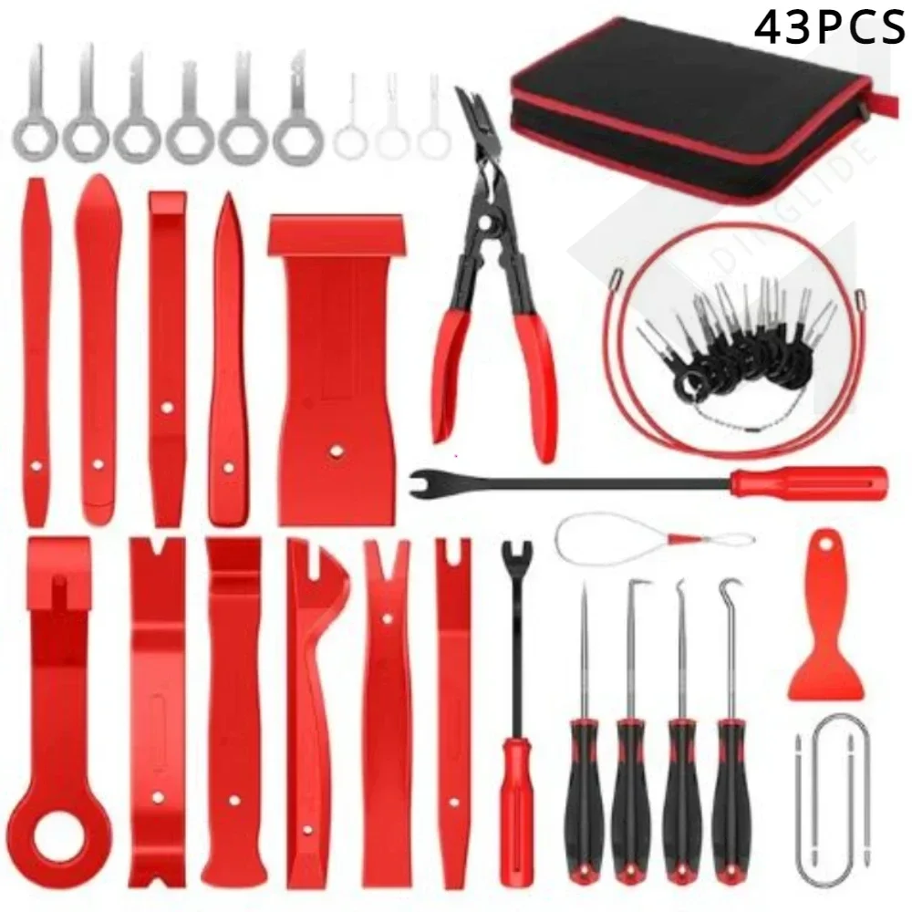 

Car Trim Interior Plastic Disassembly Tools Kit Car Parts Clips Panel Dashboard Removal Tool Auto Trim Hand Removal Accessories