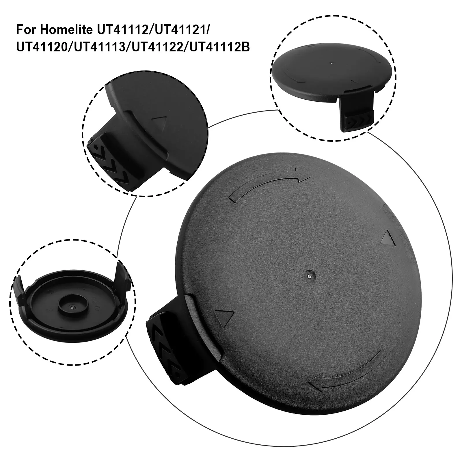 For Homelite Electric Trimmer Spool Cap Cover for Models AC41HCA UT41112 UT41121 UT41120 UT41113 UT41122 UT41112B #3
