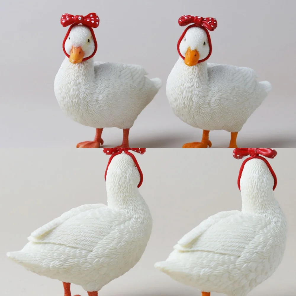 

In Stock 6CM Animal Model JXK2050 Cole Duck Mini Duck Cute Model for 12'' Action Figure Accessory Car Decoration