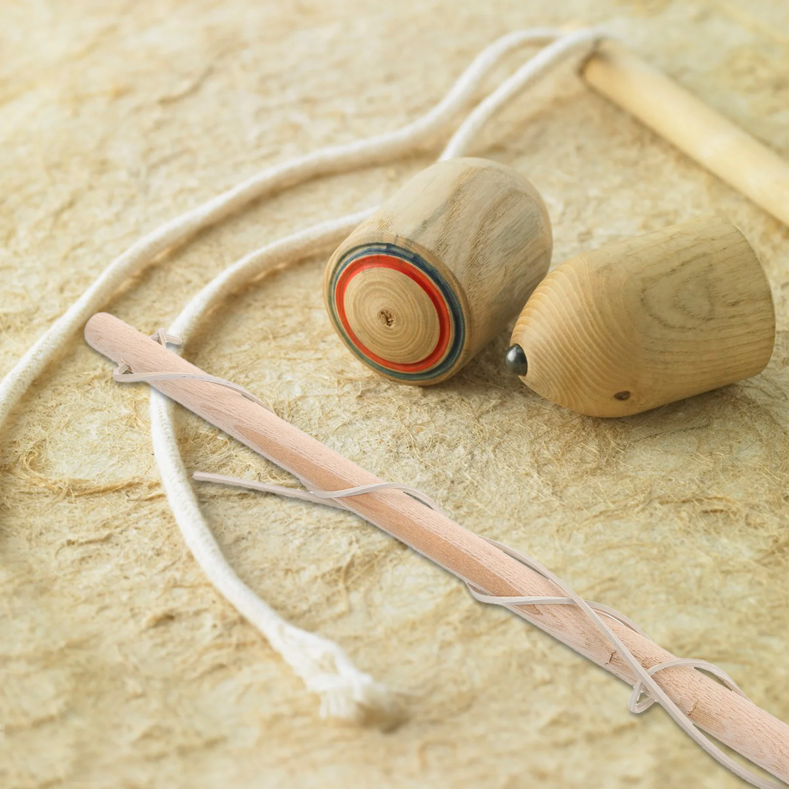 

Wooden Spinning Top Handmade Natural Wood Durable Rubber String For Elder Care Kids Diy Spinning Kit Tops Collection Hobby