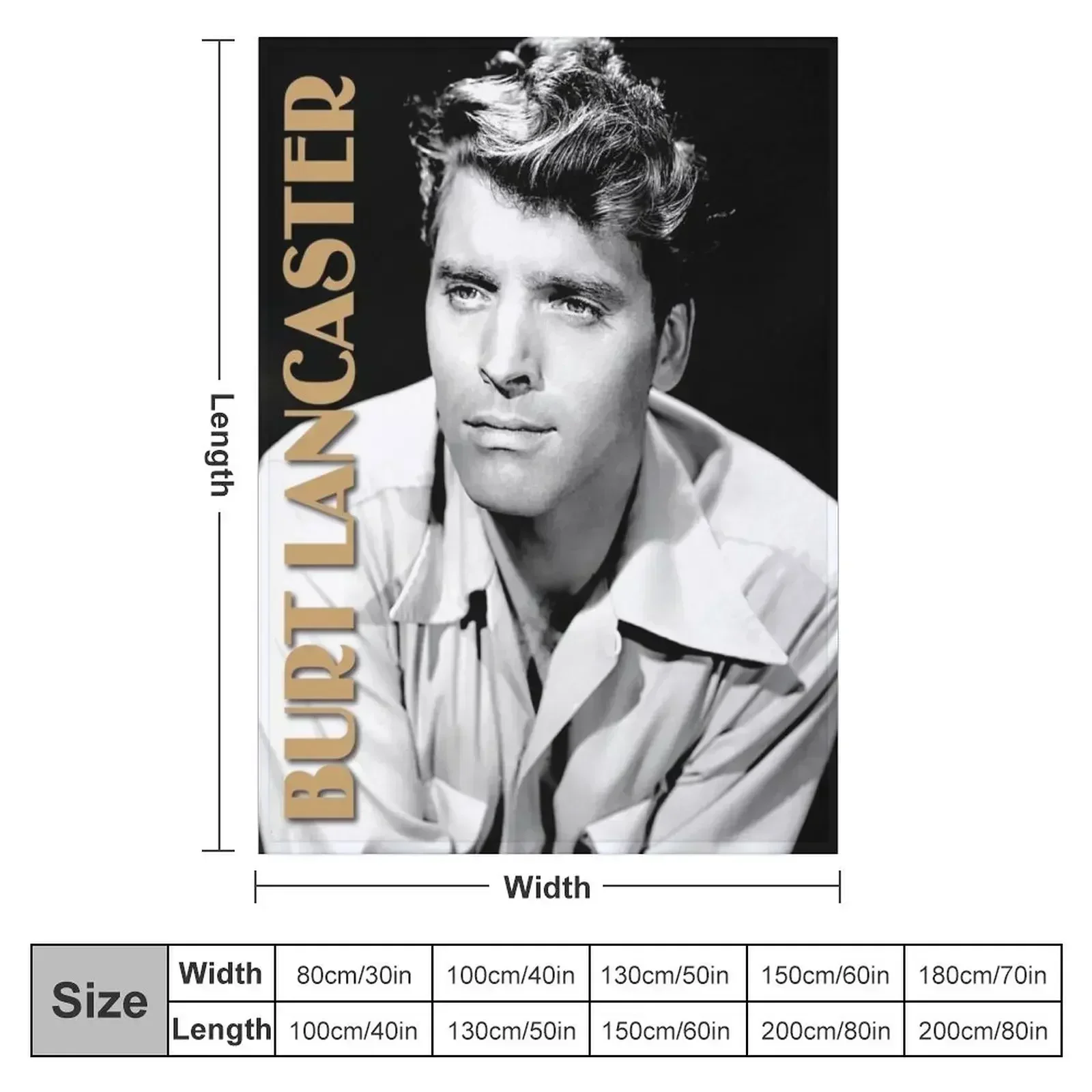 Burt Lancaster Throw Blanket Sofa Quilt Stuffeds Thin Blankets