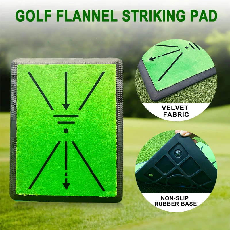 Swing Path Trainer Instant Feedback Golf Training Hitting Mat Indoor Rubber Base Golf Swing Mat for Backyard