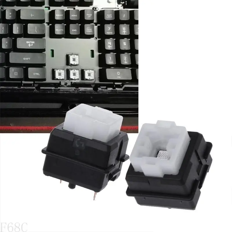 F68C 2PCS محور التبديل ROMER-G لـ G910 G810 RGB DEABOAND SWITCH