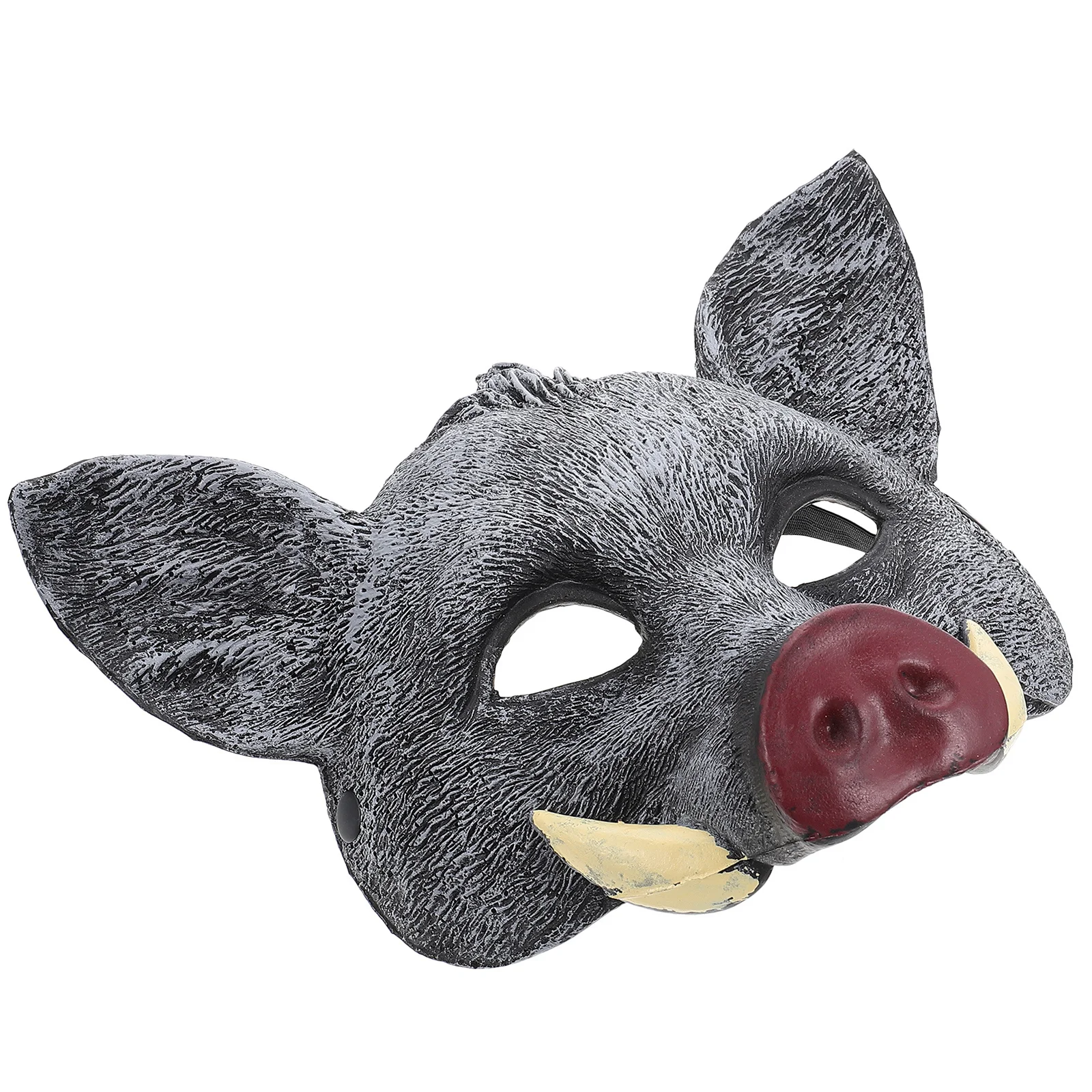 หน้ากากสัตว์หมูป่า หน้ากาก PU สำหรับตกแต่งชุดฮาโลวีน อุปกรณ์ประกอบฉากคอสเพลย์สำหรับงานปาร์ตี้ งานแฟนซี งานเทศกาล ตลกและไม่ซ้ำใคร
