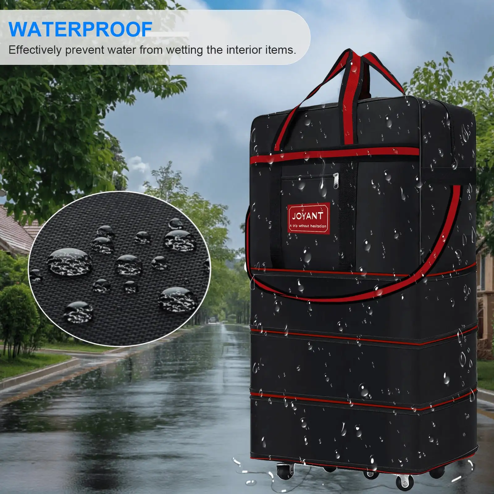 Duffle Luggage Bag 1200D Foldable Travel Bag 32"/42" W/Rolling Wheels Luggage Case Trolley Suitcase Spinner Suitcase Travel Luggage Travel Suitcase Suitcase Luggage Carry-On Suitcase With Wheels Travel Essentials Durable For Men For Women For Vacation