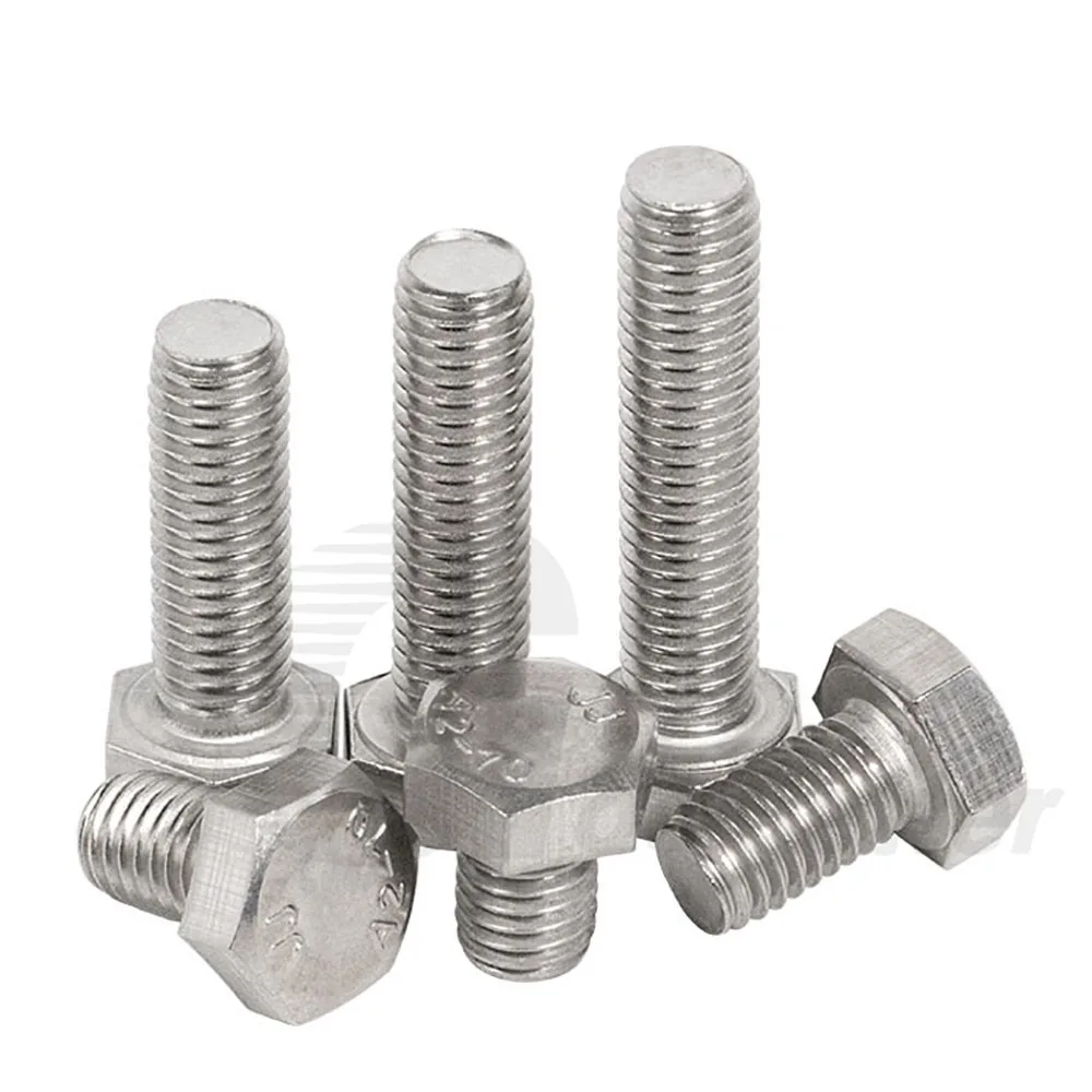 

1Pcs External Hexagonal Screw M16 M18 M20 M22 M24 304 Stainless Steel Outer Hex Head Bolt External Hexagon Head Screw