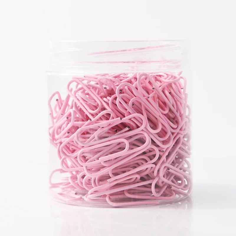 200 قطعة 28 مللي متر الوردي الايداع ورقة كليب تخزين البيانات القرطاسية المعدنية مدرسة مكتب المرجعية كليب تحديد البيانات تنظيم دبوس