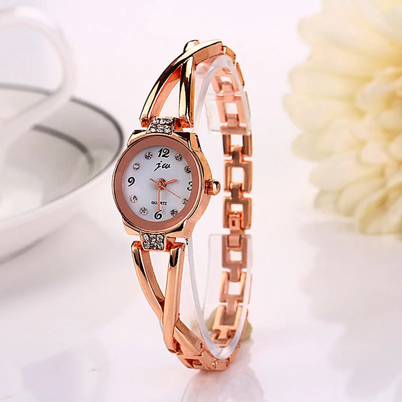 Mode Dames En Meisjes Armband Quartz Stalen Band Horloge Waterdicht Vrouwen Legering Horloge Hoge Kwaliteit Casual Sporthorloge