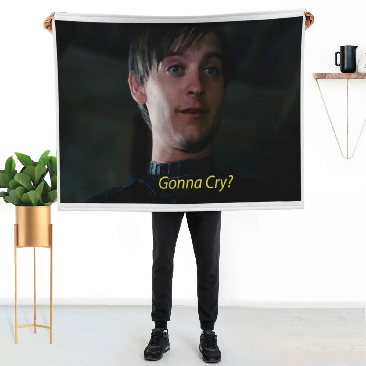 Gonna cry? Throw Blanket Kid'S Softest for sofa Sofa Flannels Decorative Throw Blankets