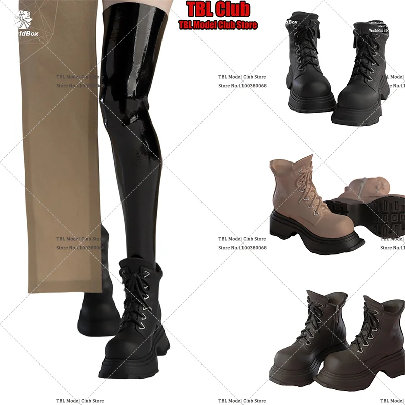 

Worldbox GS004 1/6 Scale Fashionable Thick Soled Shoes Female Soldier Boots Solid Model For 12Inch Action Figure Body Doll