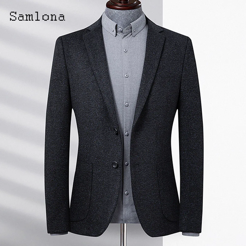 Plus Size Men Elegant Formal Party Wedding Blazers European Style 2024 Spring Classic Basic Jackets Minimalist Blazers Outerwear