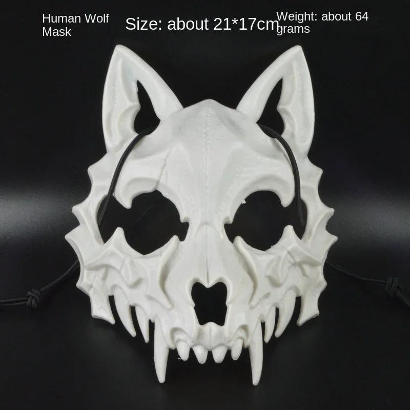 Máscara de conejo en 3D, máscara de cara completa para adultos, disfraz de Halloween, fiesta nocturna, club nocturno, accesorios de carnaval