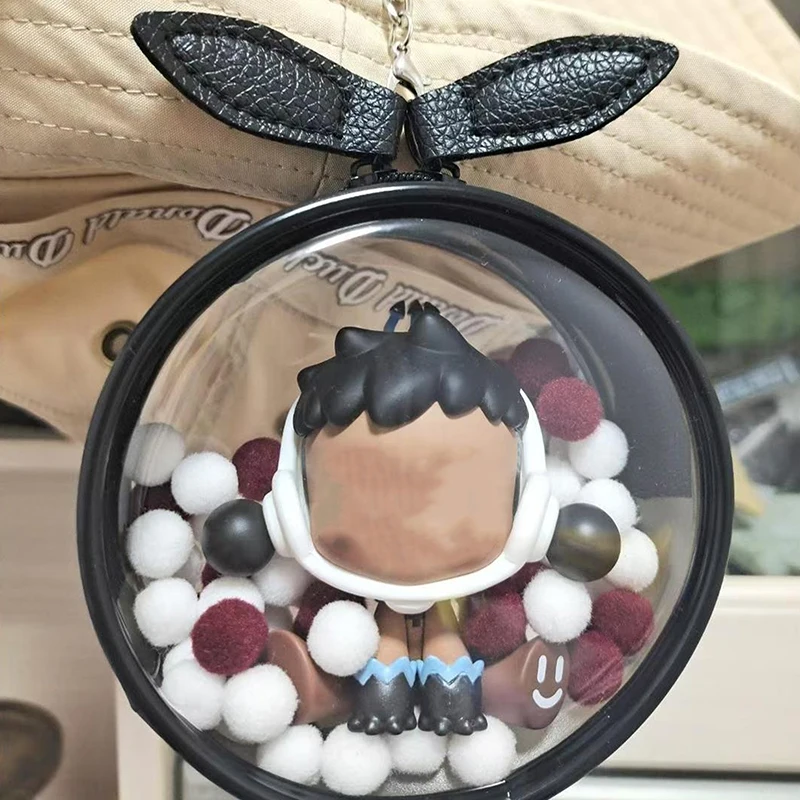 Bonita bolsa de organización de muñecas, bolsa protectora transparente, estuche de almacenamiento de exhibición de muñecas de Anime, mochila creativa, decoración