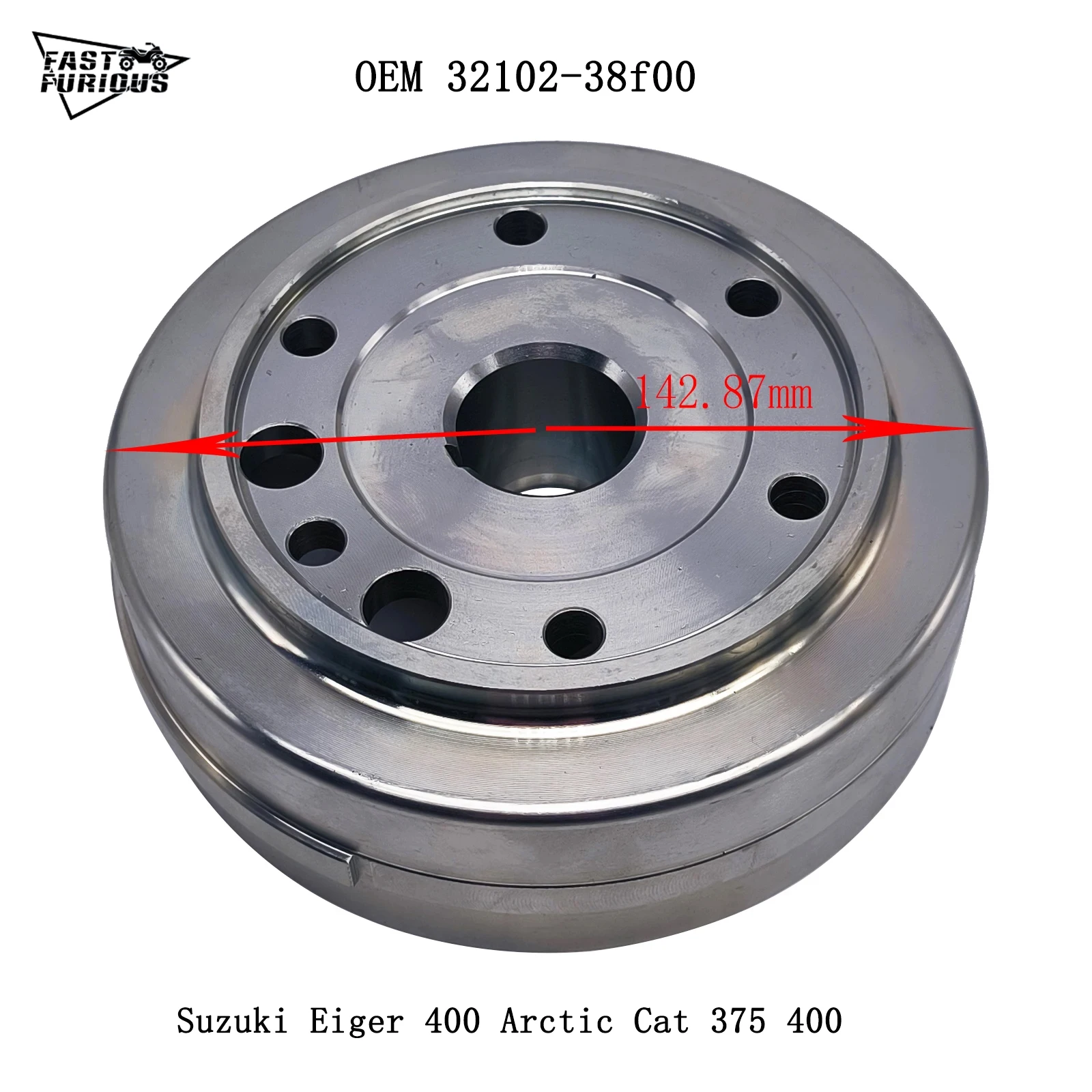 

Flywheel Rotor For Suzuk Eiger 400 Arctic Cat 375 400 Car Replacement 32102-38F00 3210238F00 3430-071