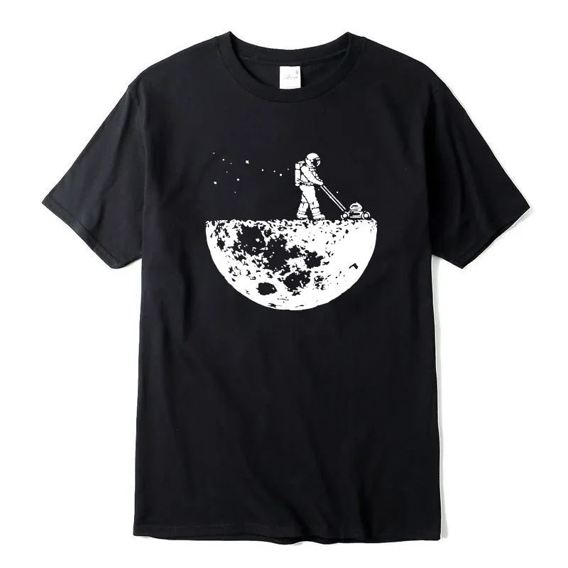 Lunar cleaner printing T-Shirt Men O Neck cool summer T Shirts Short Sleeve Tees fashion TopsF