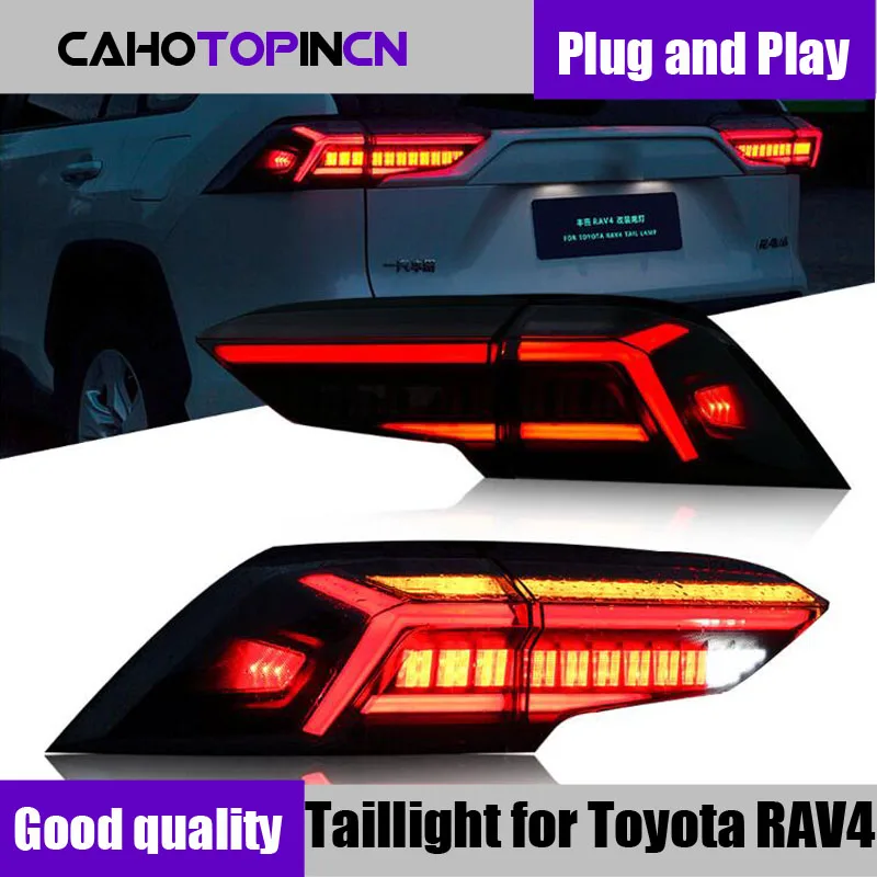 

LED Taillight For Toyota RAV4 2018 2019 2020 2021 2022 Auto Indicator Rear Brake Reverse Lamp Dynamic Turn Signal Car Tailllamps