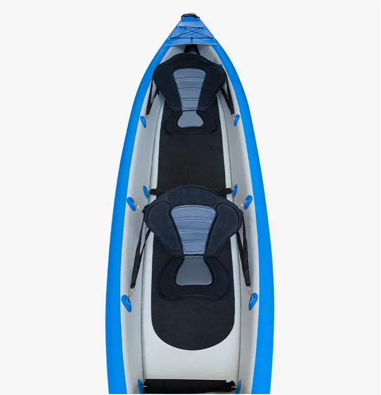 2026 2 Person Inflatable Kayak Portable Fishing Canoe with Air Pump