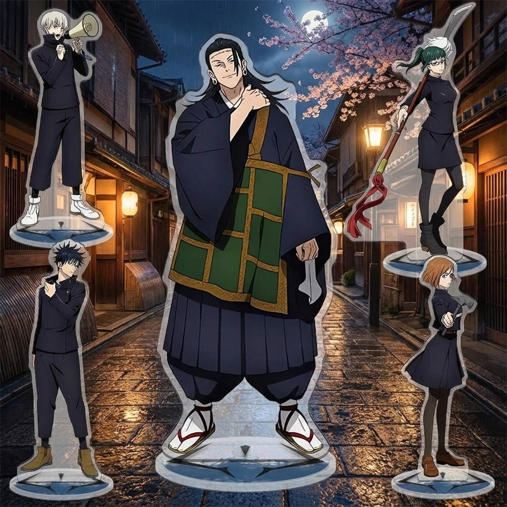 

Anime Acrylic Stand Jujutsu Kaisen Decor Creative Figurine Satoru Gojo Megumi Fushiguro Display Ornament Collectible Gift