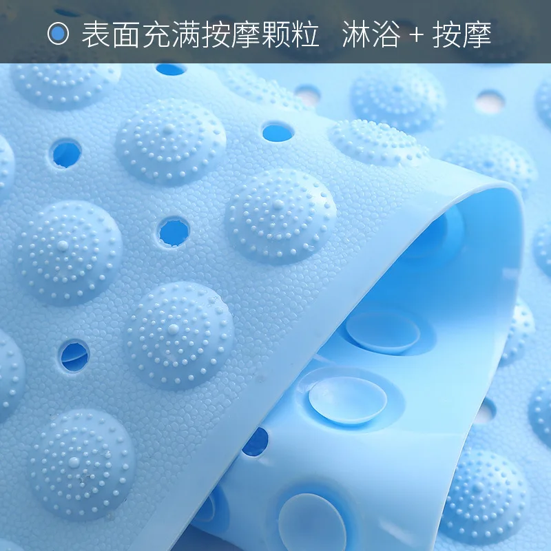 PVC Anti-skid Bathroom Mat, Sucker Floor Mat, Household Bathtub Mat, Massage Foot Pad, Bath Accessories