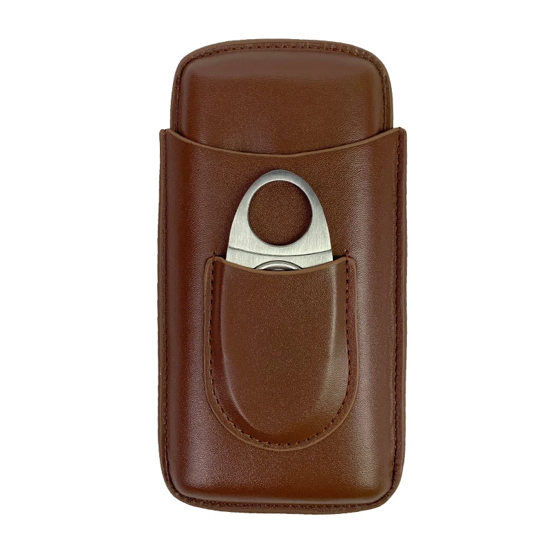 Portable Three-Pack Cigar Box with Cigar Cutter and Cigar Bag Included view 4