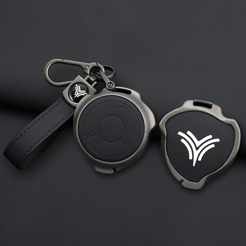 

Zinc Alloy Car Key Case for Neta V U Pro NO1 NO3 Nezha Hezhong New Energy Vehicles Remote Cover Shell Keychain Accessories
