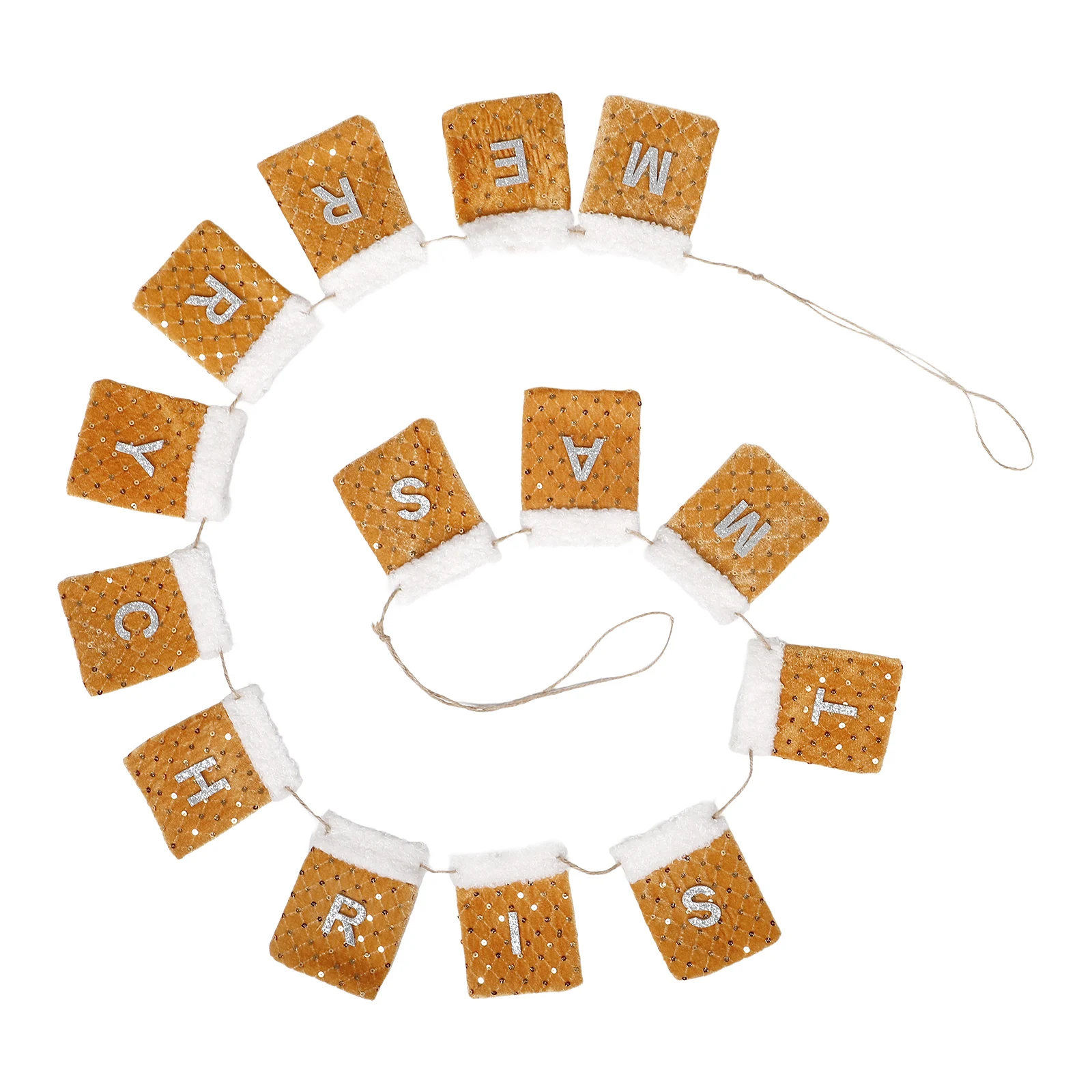 

Felt Background Wall Decoration Bow Home Christmas Bunting Garland Socks Banner Ornaments Decorations