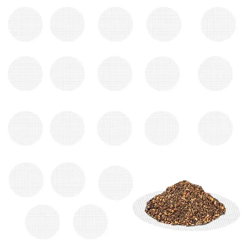 

Flower Pot Hole Mesh Pad 20X Bonsai Pot Grid Mat Square Bonsai Pot Bottom Grid Mat Sturdy Plant Drainage Mat For Soil Loss