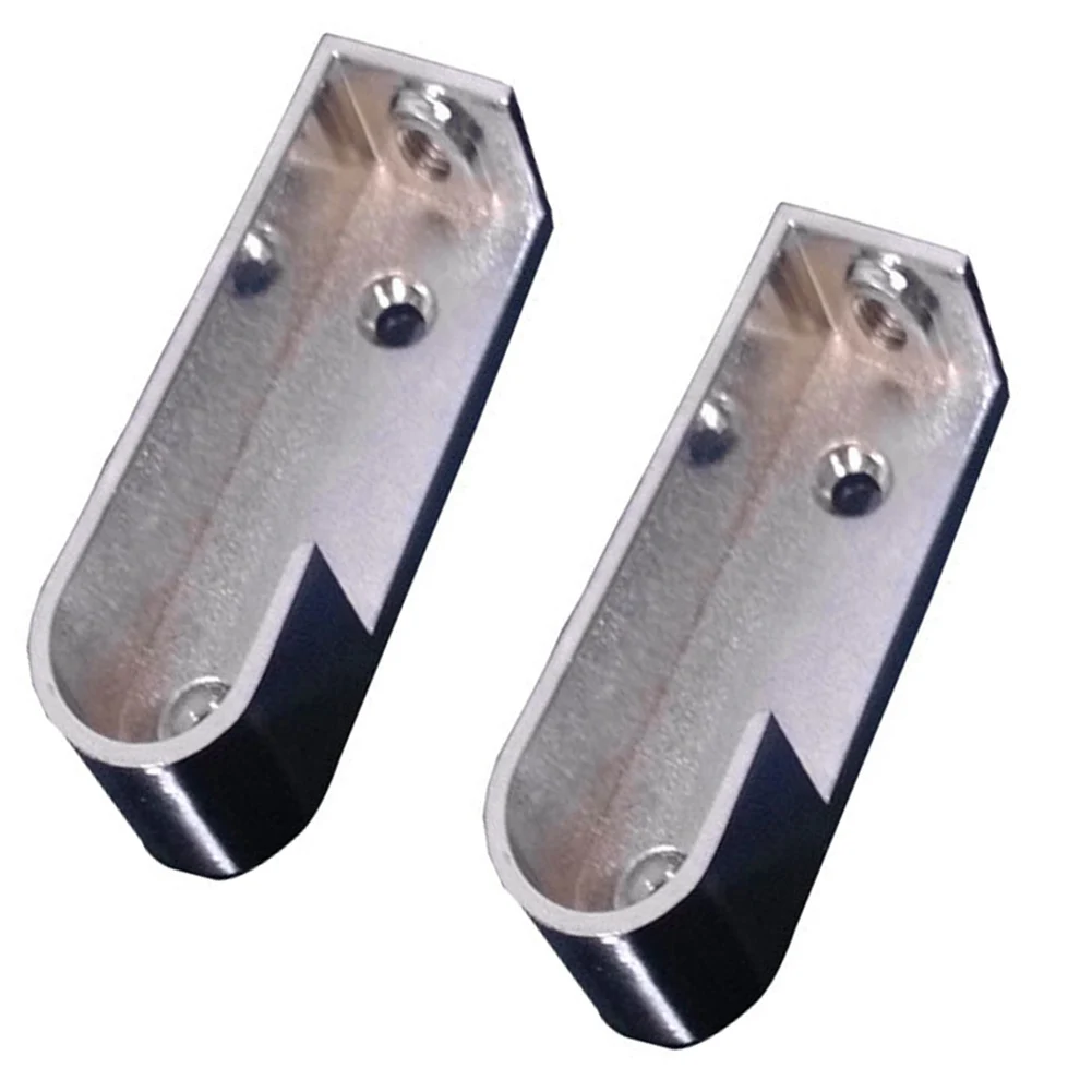Hanging Rod End Closet Brackets 16 Mm 2Pcs Bracket Wall Mounted Easy Installation Elegant Design Multi-process