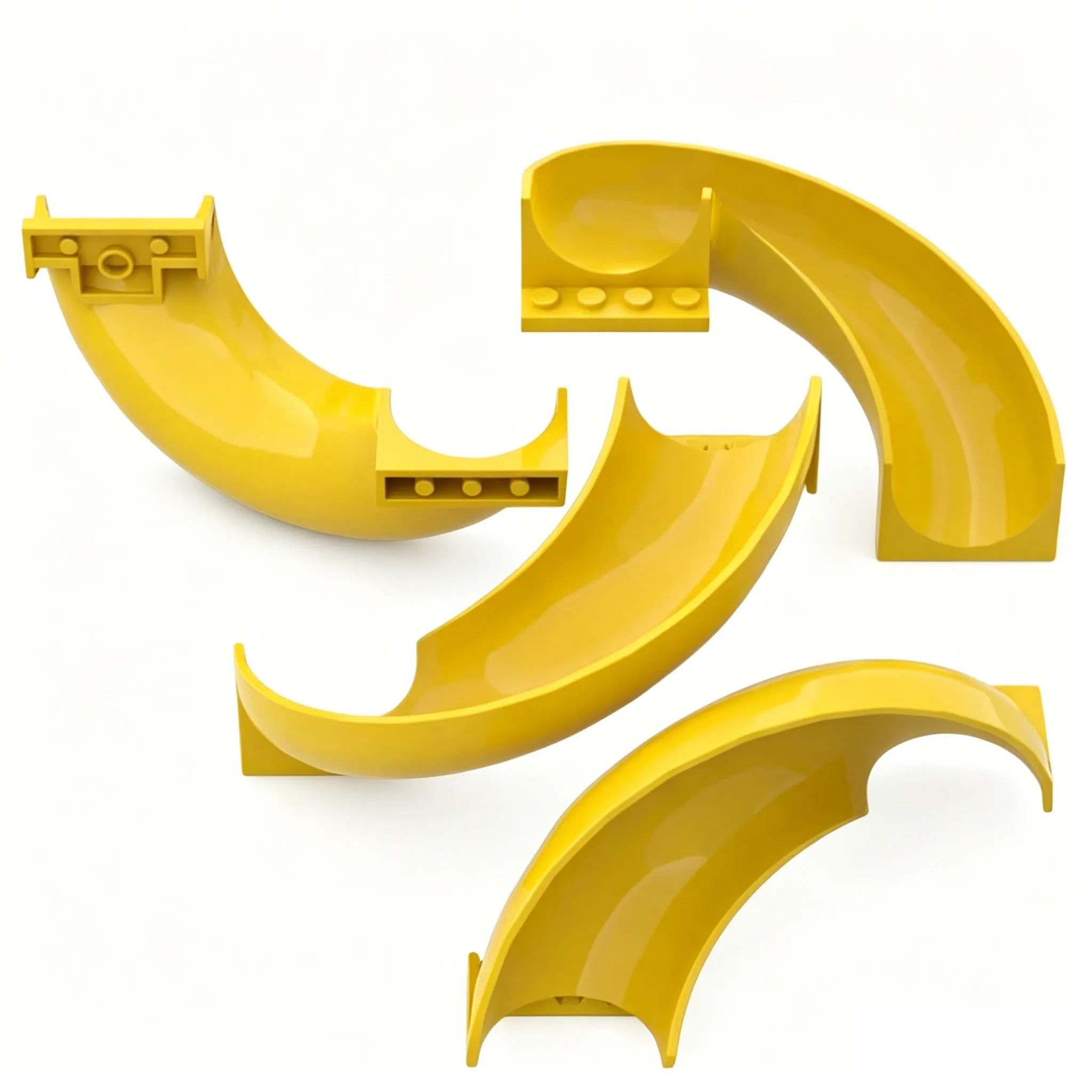 5pcs 11267 Slide Bricks Curved 180° Parts Compatible MOC Building Block Adult Kids DIY Education Creative Toy Model