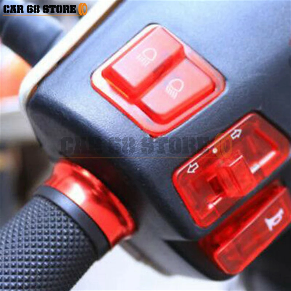 New 5pcs Moped Scooter Turn Signal Headlight Horn Dimmer Dimmer Switch Button Motorcycle Starter Button