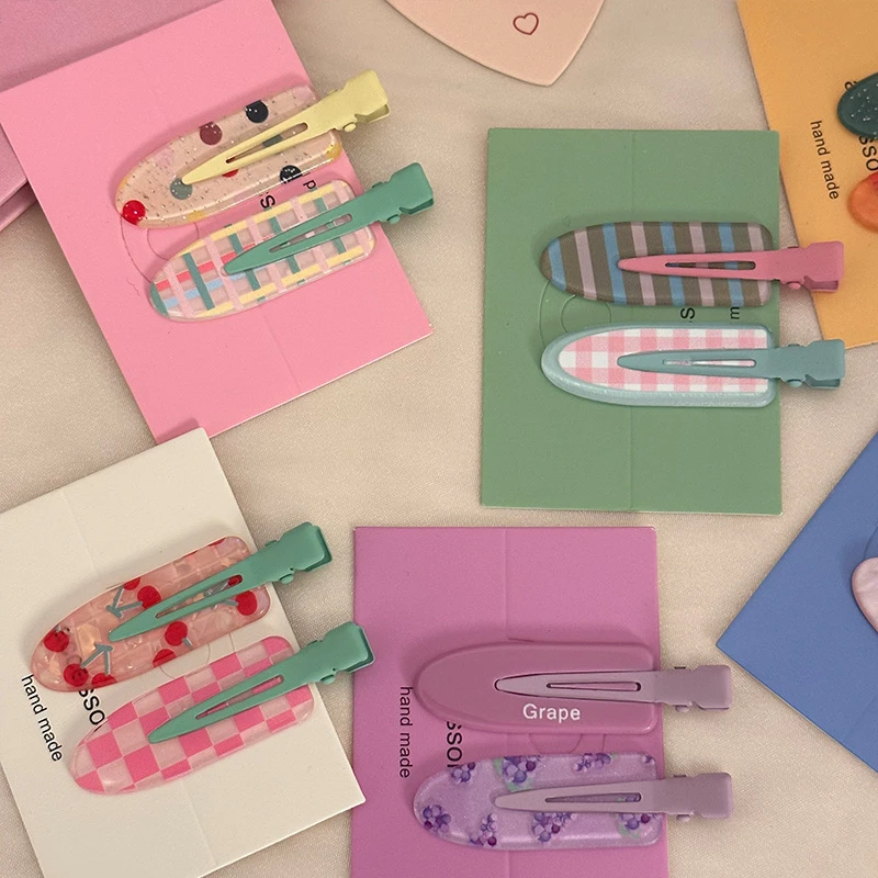 

Juice series Hairpin Cute grape watermelon makeup clip Hairpin hair accessories