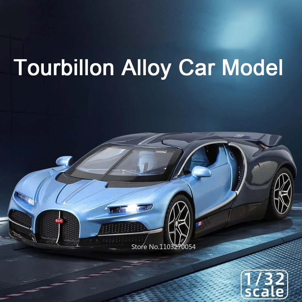 1:32 Atlantic Tourbillon Automodell Legierung Druckguss Spielzeug Türen geöffnet Sound Licht zurückziehen Miniaturmodelle Bürotisch Ornamente – Detail 10