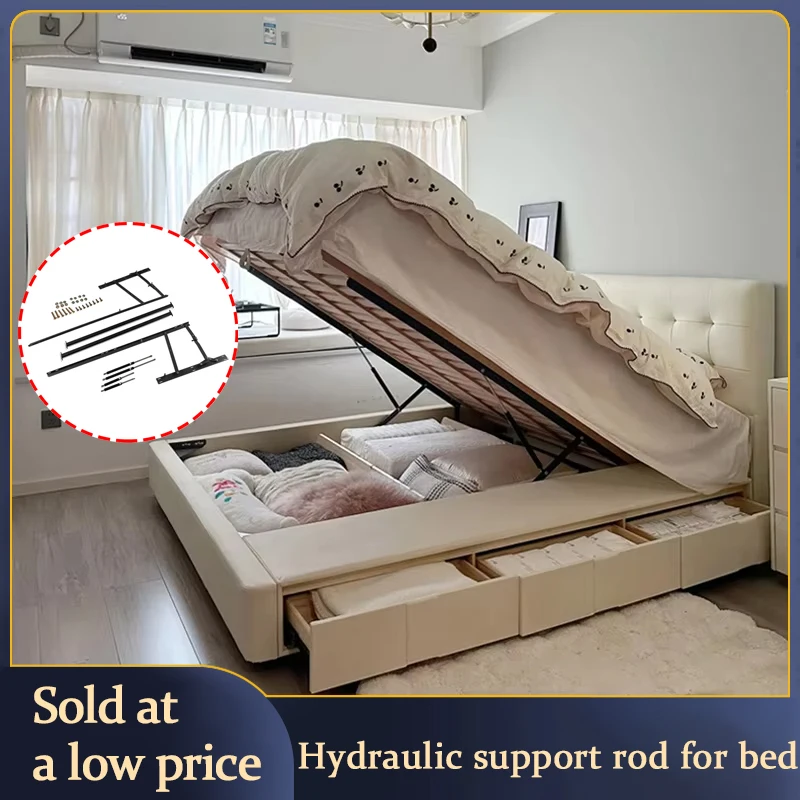 STARSHINE Hydraulic Gas Spring Bed Lift Buffer Lifter For Tatami Bed Board Double Bed Home Use Durable Quiet Lifting Mechanism
