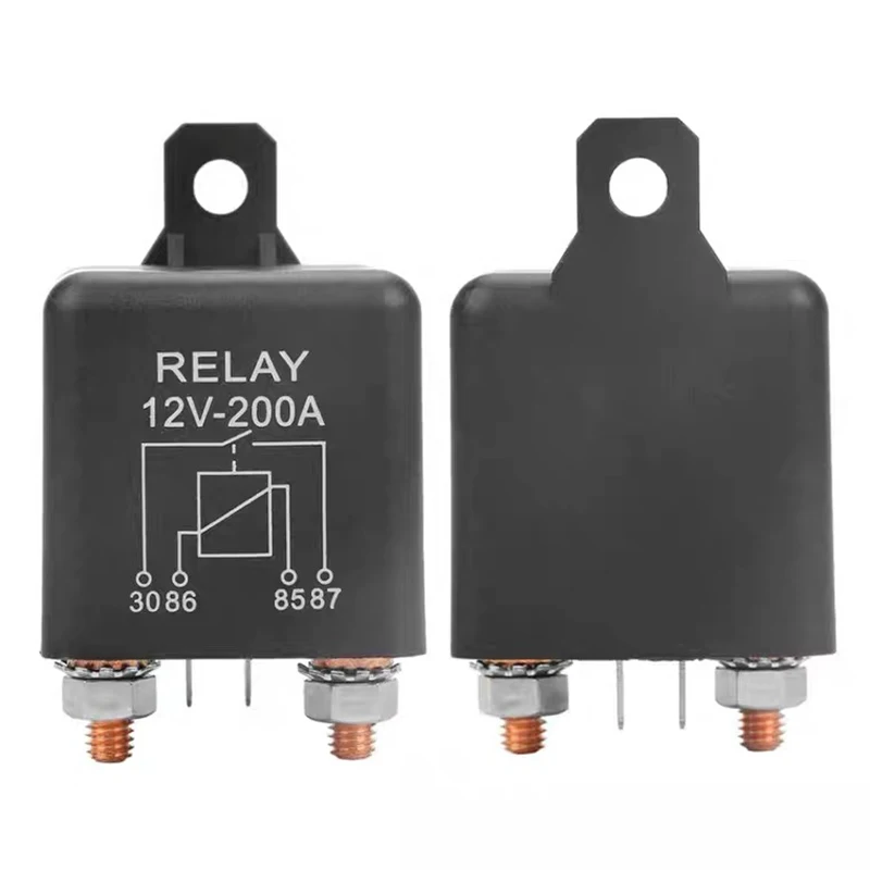 High power 200A/DC12V/24V/48V Relay 4 Pin For Car Auto Heavy Duty Install car continuous relay for Amp Style